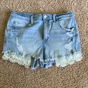 Mudd Light Wash Denim Shorts